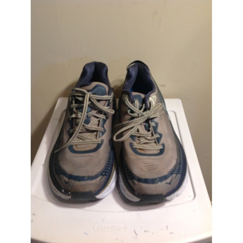 Hoka One One Bondi 5 Wide Gray/Blue Men 10.5 (2E)